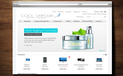 Cool Vapour Website