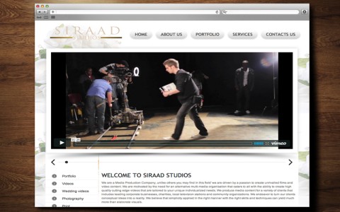 Siraad Studios Website
